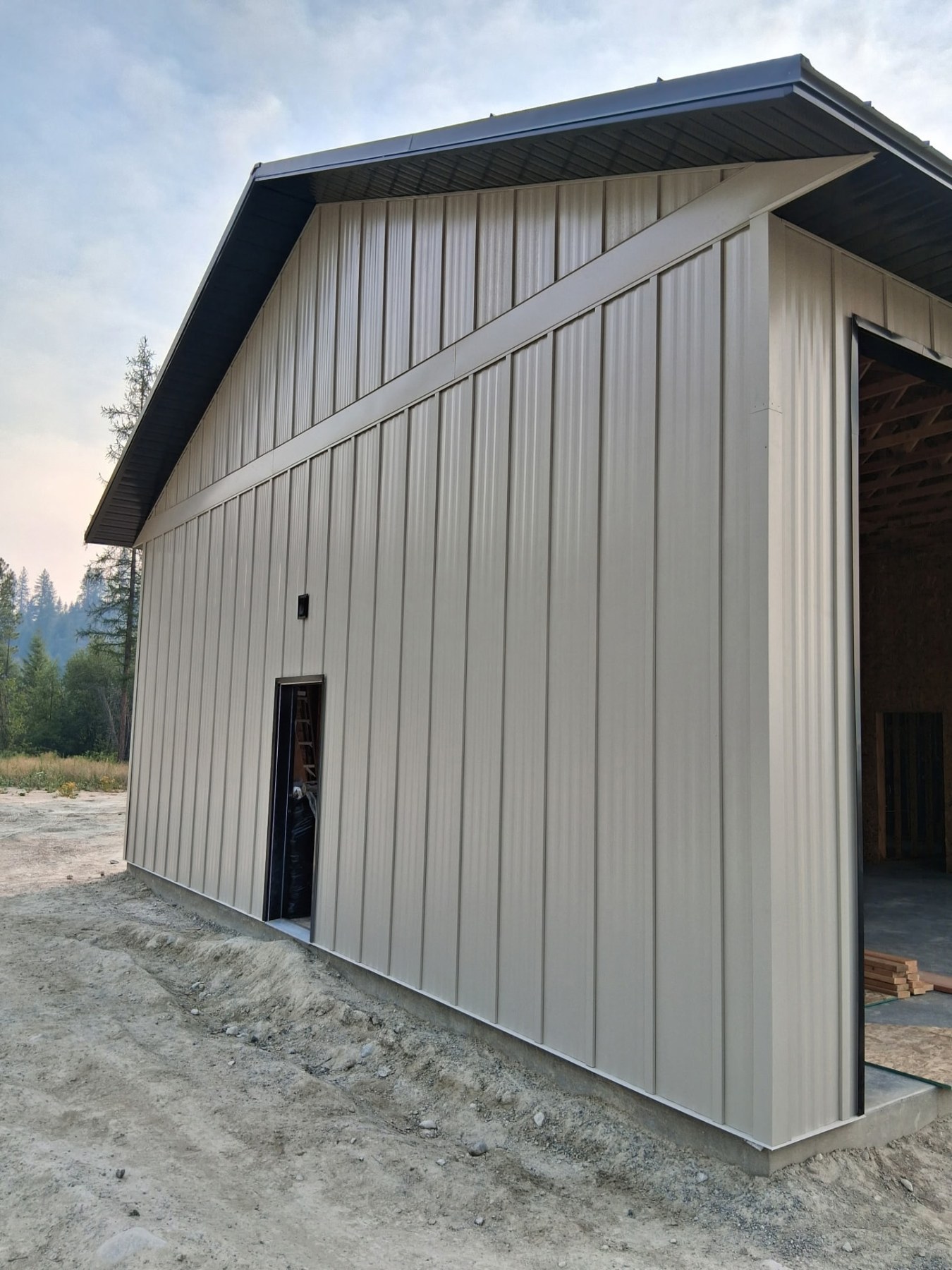 Shop gable end & overhang — Shops & Outbuildings project by KD's Custom Exteriors