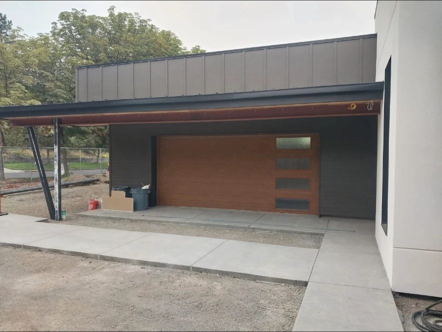 Cantilevered entry & carport — Modern Builds project by KD's Custom Exteriors